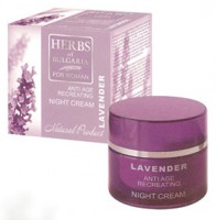 Crema anti edad de noche lavanda